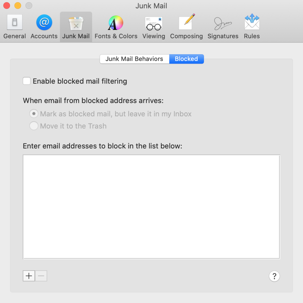 free spam filter for mac